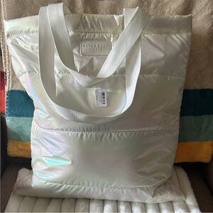 Bath & Body Works Iridescent White Tote